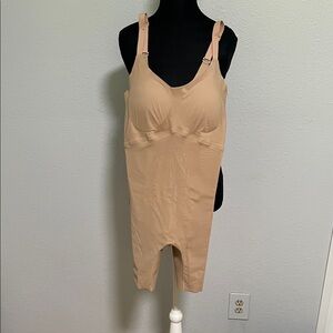 Honeylove Nude/Tan Full-Body Mid-thigh Shaping Bodysuit